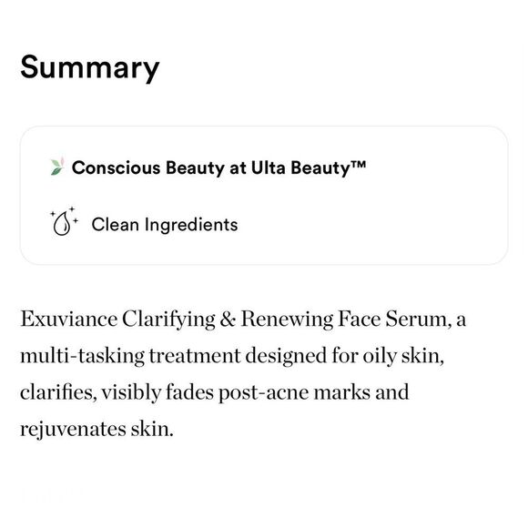 🦋$10 ~ Exuviance ~ Clarifying & Renewing Face Serum ~ NEW - Picture 3 of 8